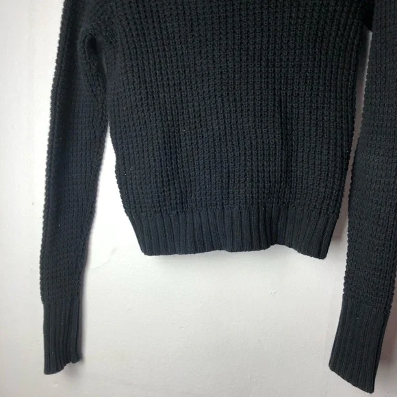 BCBGeneration Black Knit Sweater with Zipper Side Size Small - Picture 9 of 14